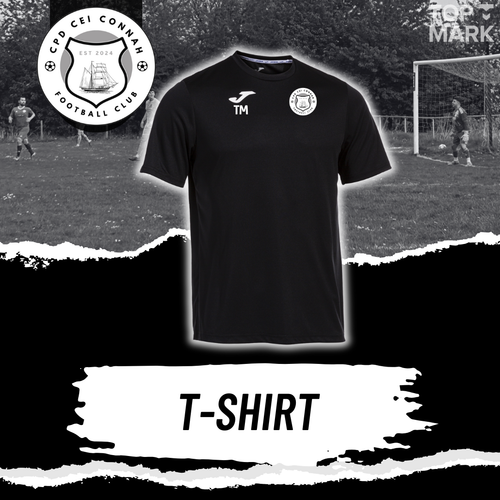 Cei Connah FC Combi Training T-Shirt – Black