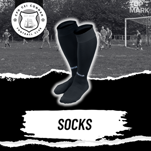Cei Connah FC Classic II Training Socks – Black
