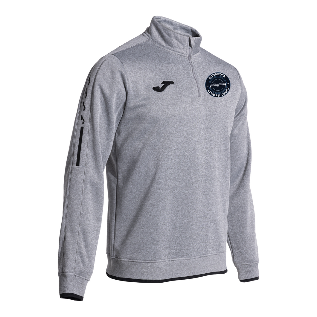 Blue Bridge FC - 1/4 Zip Sweatshirt Junior Grey