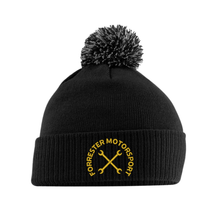 Forrester Motorsport Beanie Hat | Black with Embroidered Logo