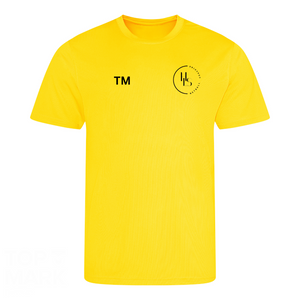 HLS Netball Coaching T-Shirt - Sun Yellow