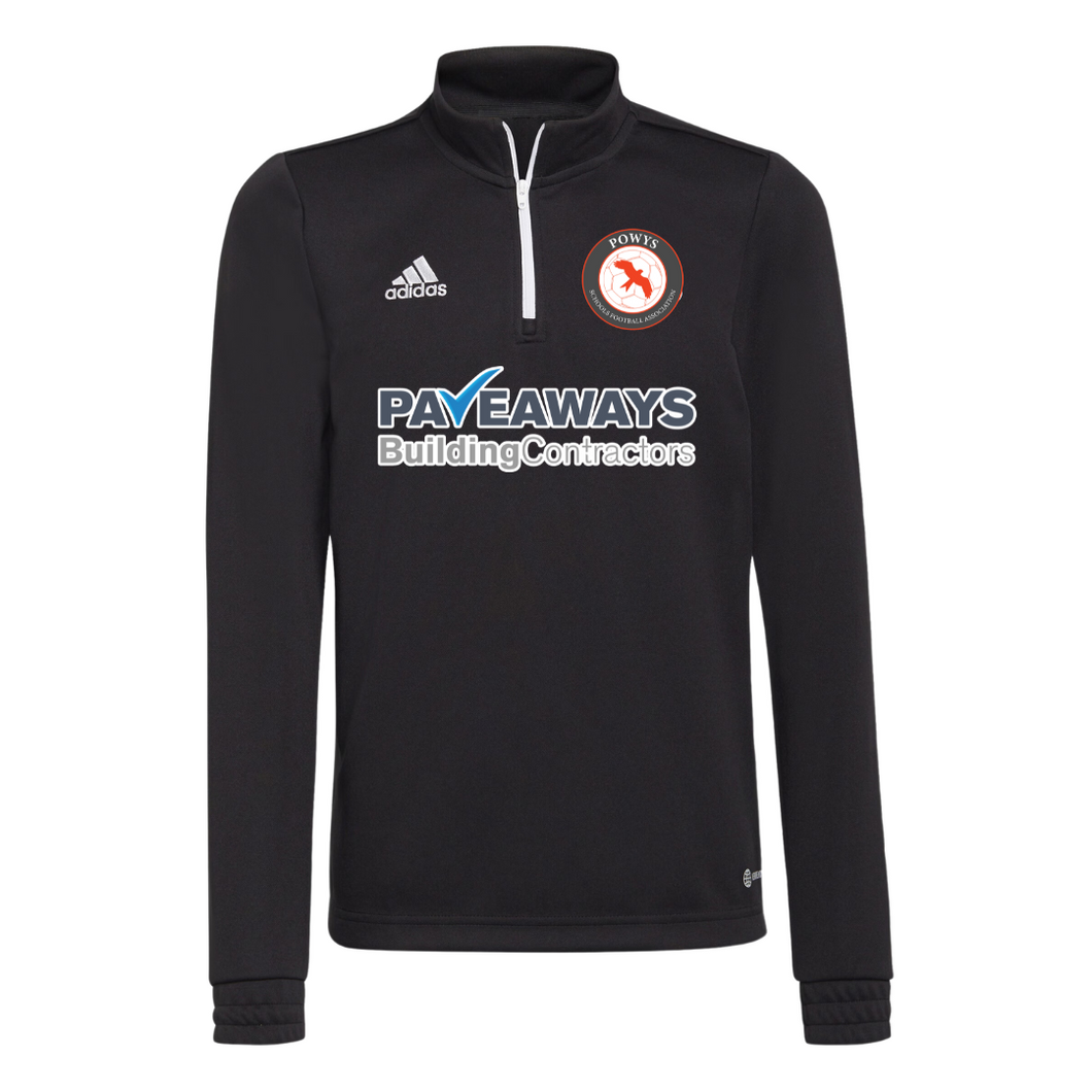 Powys Schools Adidas 1/4 Zip Top