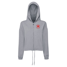 Wrexham Run Club Cropped Oversize Full-Zip Hoodie
