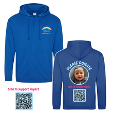 Rupert's Rainbow -  Zipped Hoodie
