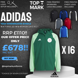 Adidas TEAM Rain Jacket Bundle