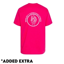 Merlod Y Carneddau Ponies - *Unisex* *Deluxe*  Hot Pink Round Neck T-Shirt