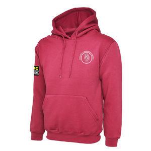 Pink and red hoodie shop