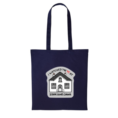 School House - Navy Tote Bag
