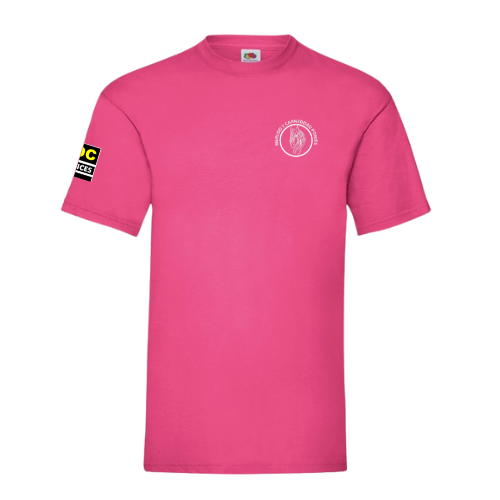 Merlod Y Carneddau Ponies - Hot Pink Round Neck T-Shirt