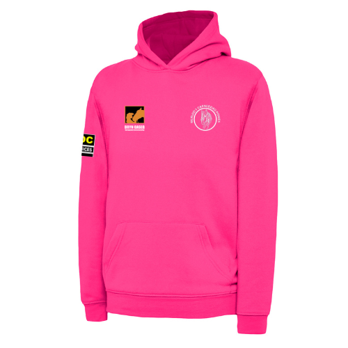 Merlod Y Carneddau Ponies - Junior Hot Pink Hoodie