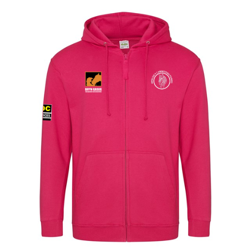 Merlod Y Carneddau Ponies - *Unisex* Hot Pink Full Zip Hoodie