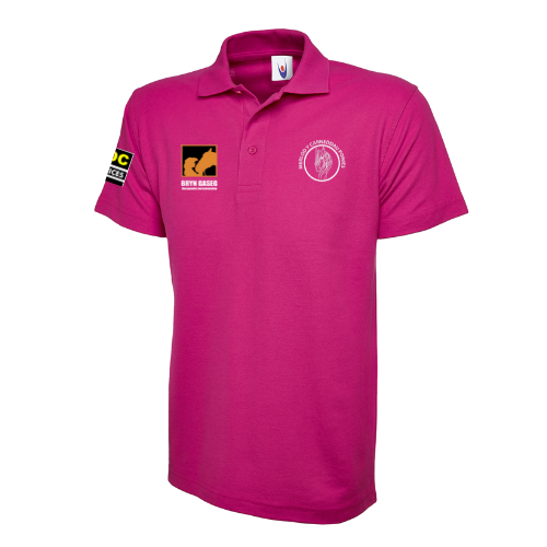 Merlod Y Carneddau Ponies - *Unisex* Hot Pink Polo Shirt