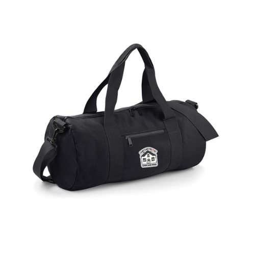 School House - Black Barrel Bag