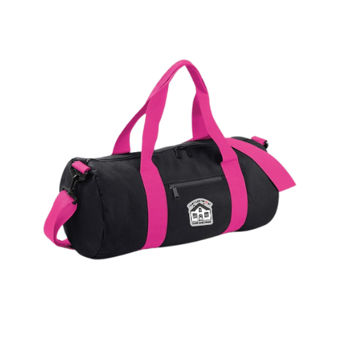 School House - Black/Hot Pink Barrel Bag