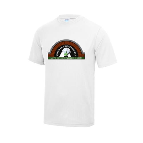 Wrexham Miners Project - White Polyester T-Shirt