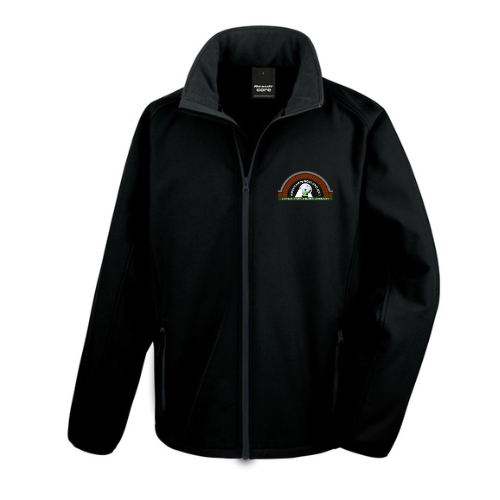 Wrexham Miners Project - Black/Black Softshell Jacket