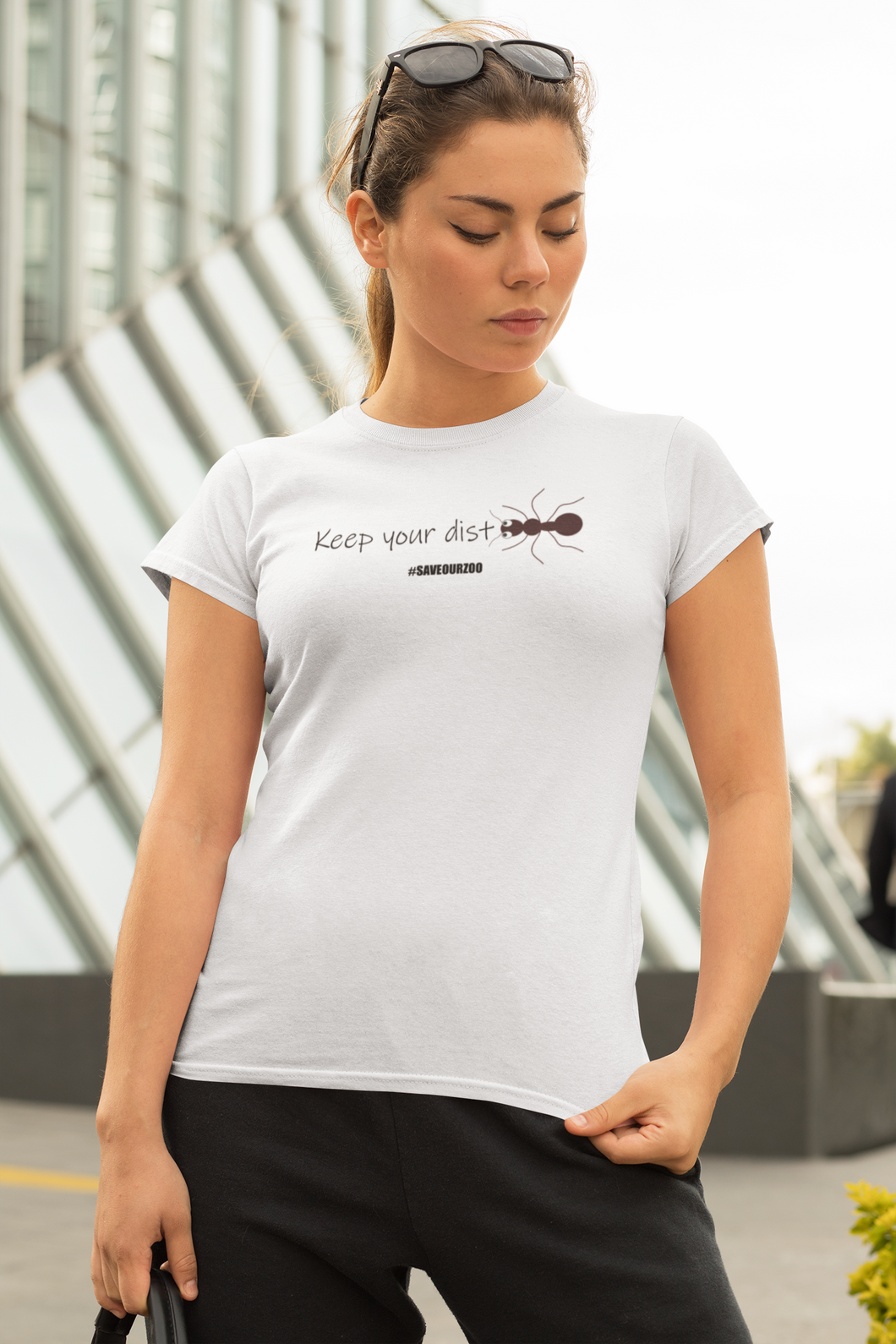 DistANTS - Female Fit T-Shirt - #SaveOurZoo