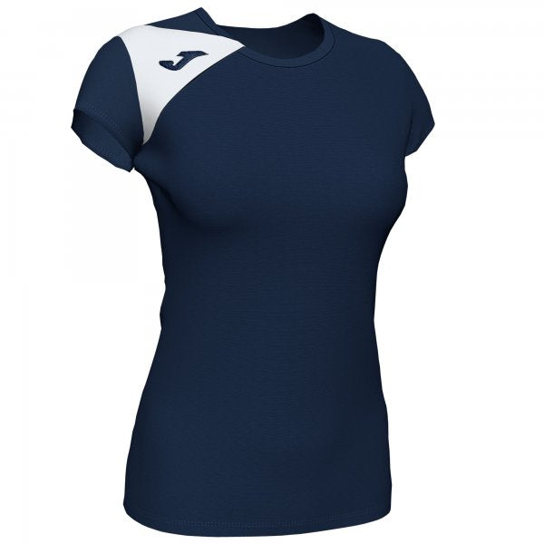 JOMA SPIKE II T-SHIRT DARK NAVY-WHITE S/S