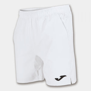 JOMA COMPETITION TENNIS SHORTS MADE OF MICROFIBRE WITH ELASTANE. ADJUSTABLE ELASTIC DRAWSTRING WAIST AND SIDE POCKETS.