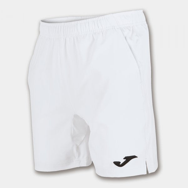 JOMA COMPETITION TENNIS SHORTS MADE OF MICROFIBRE WITH ELASTANE. ADJUSTABLE ELASTIC DRAWSTRING WAIST AND SIDE POCKETS.