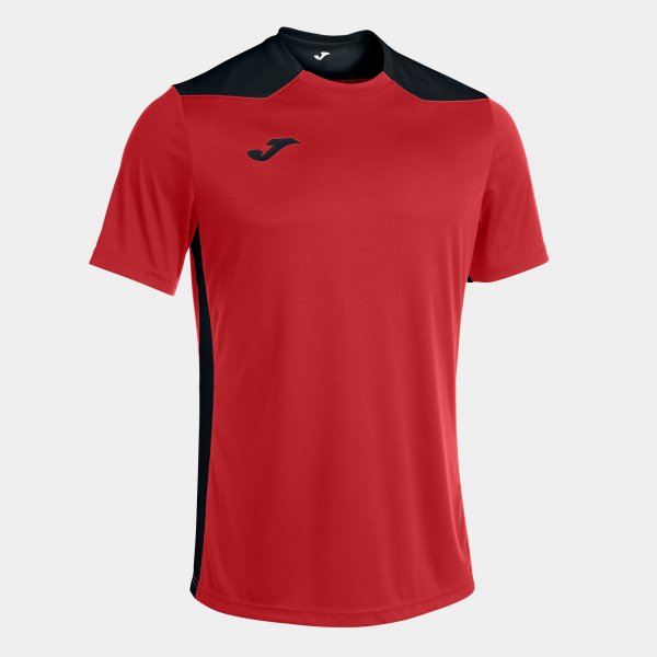 JOMA CHAMPIONSHIP VI SHORT SLEEVE T-SHIRT RED BLACK