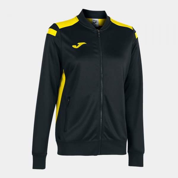 JOMA CHAMPIONSHIP VI FULL ZIP SWEATSHIRT BLACK YELLOW