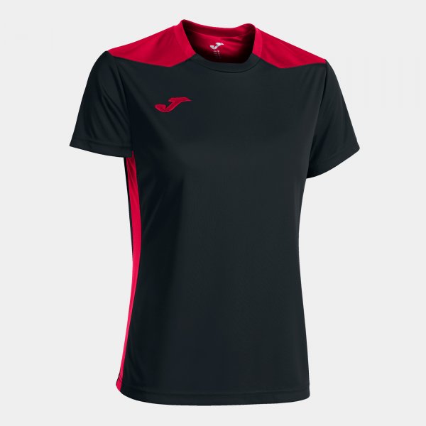 JOMA CHAMPIONSHIP VI SHORT SLEEVE T-SHIRT BLACK RED
