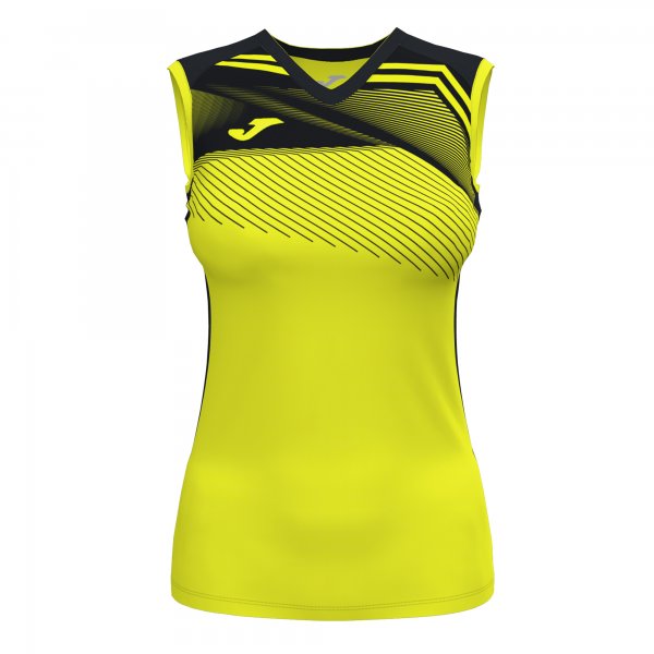 JOMA SUPERNOVA II T-SHIRT FLUOR YELLOW-BLACK SLEEVELESS