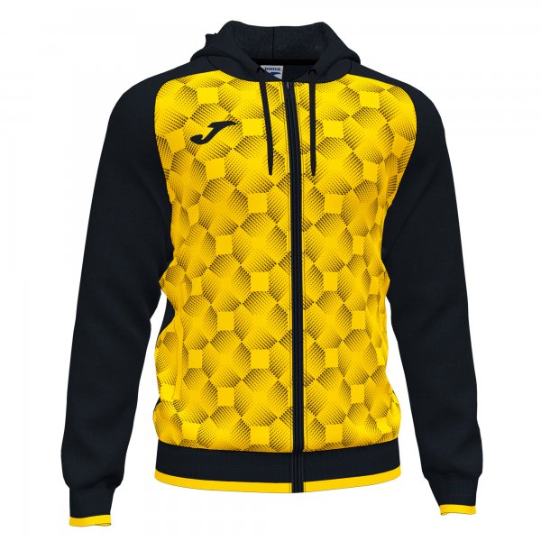 JOMA SUPERNOVA III ZIP-UP HOODIE BLACK YELLOW