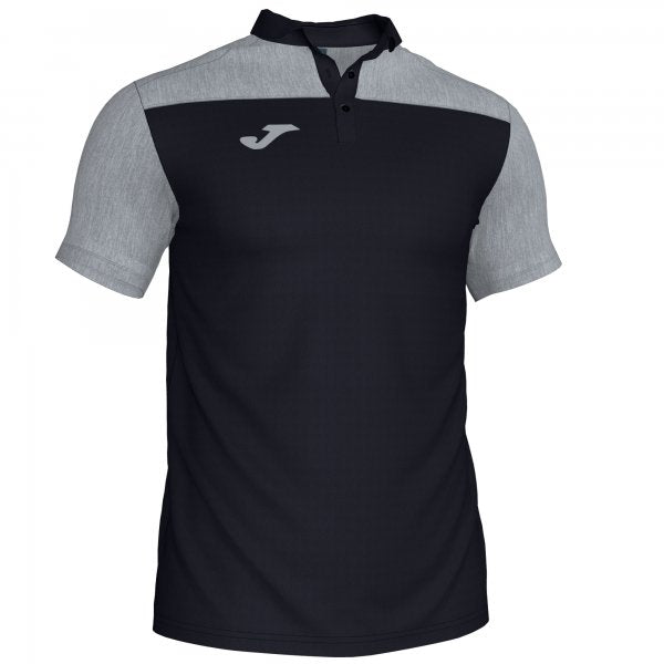 JOMA POLO SHIRT HOBBY II BLACK-GREY S/S