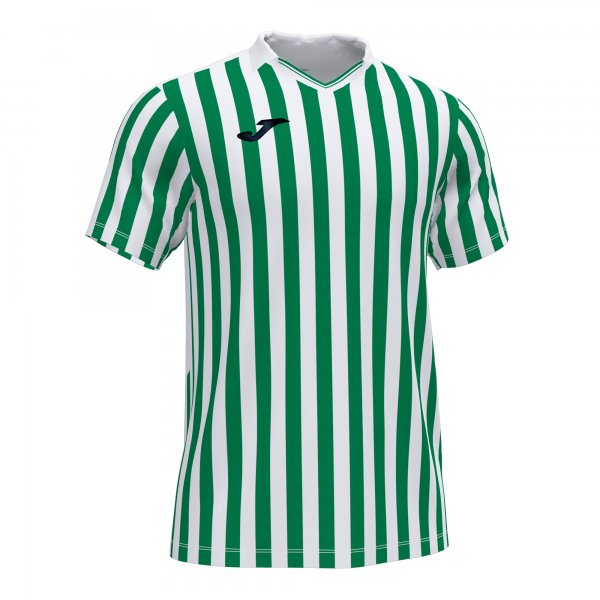 JOMA COPA II SHORT SLEEVE T-SHIRT WHITE GREEN