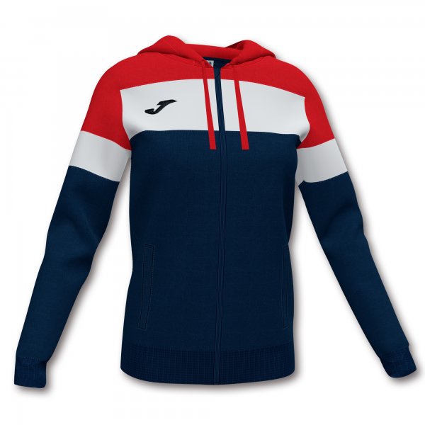 JOMA CREW IV HOODIE JACKET DARK NAVY-RED