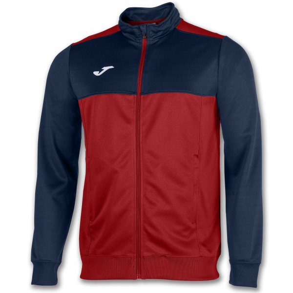 JOMA OPEN JACKET WITH ZIPPER THAT STANDS OUT DUE TO CONTRASTING YOKE AND FORWARD SHOULDER SEAM. INCLUDES ZIPPED POCKETS, RIBBING ON CUFFS FOR A BETTER FIT AND EMBROIDERED LOGO.