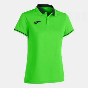 JOMA CHAMPIONSHIP VI SHORT SLEEVE POLO FLUOR GREEN BLACK