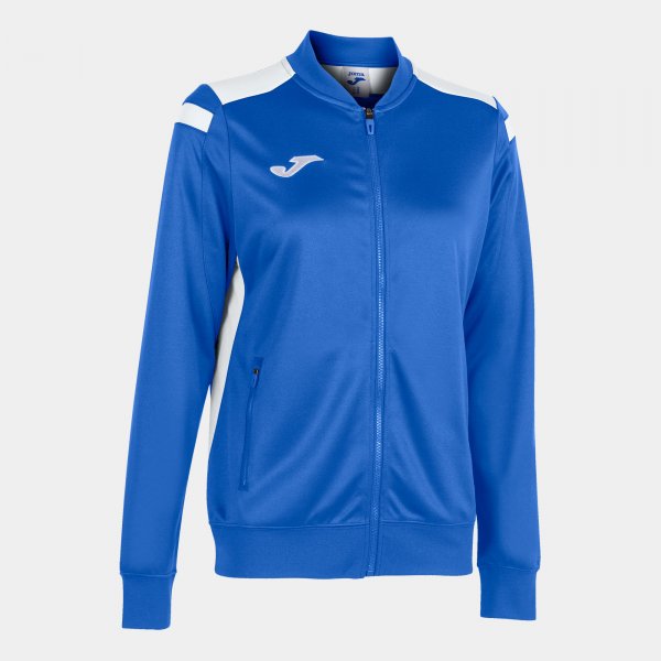 JOMA CHAMPIONSHIP VI FULL ZIP SWEATSHIRT ROYAL WHITE