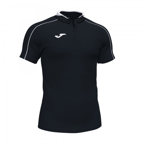 JOMA SCRUM SHORT SLEEVE POLO BLACK