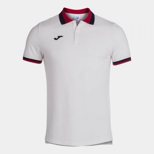 JOMA CONFORT II SHORT SLEEVE POLO WHITE