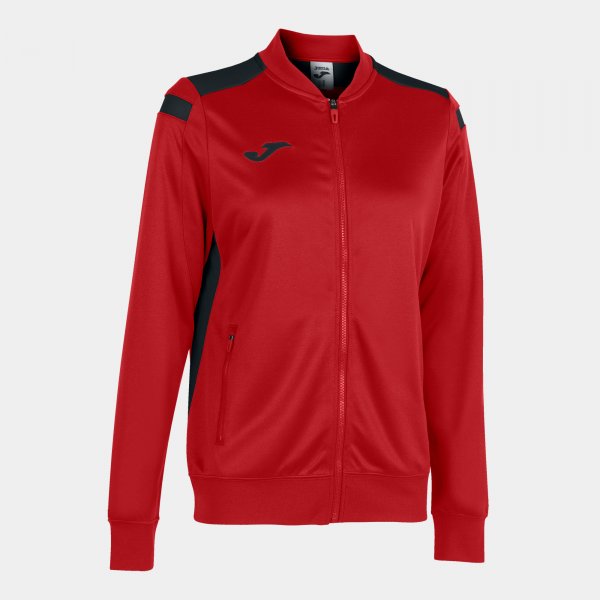 JOMA CHAMPIONSHIP VI FULL ZIP SWEATSHIRT RED BLACK