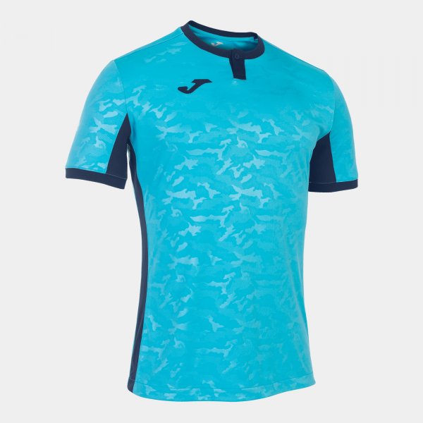 JOMA TOLETUM II T-SHIRT FLUOR TURQUOISE-BLACK S/S