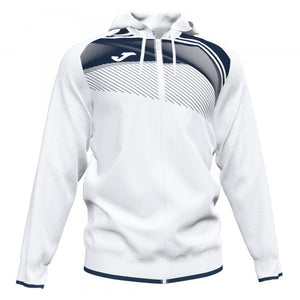 JOMA SUPERNOVA II HOODIE JACKET WHITE-DARK NAVY