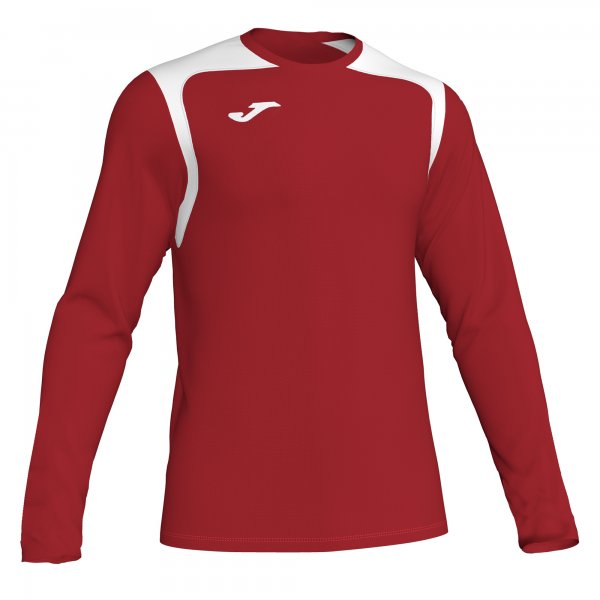 JOMA T-SHIRT CHAMPIONSHIP V RED-WHITE L/S