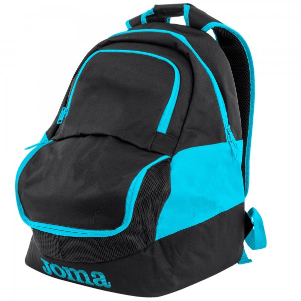 JOMA BACKPACK DIAMOND II BLACK-FLUOR TURQUOISE