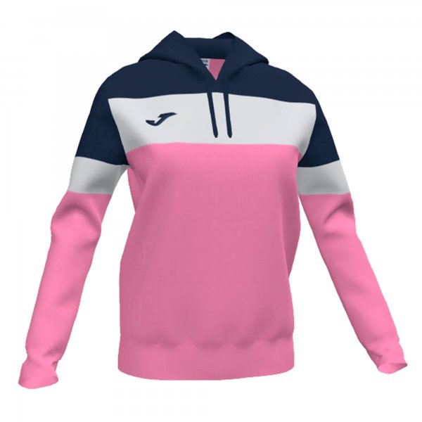 JOMA CREW IV HOODIE SWEATSHIRT PINK-DARK NAVY
