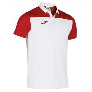 JOMA POLO SHIRT HOBBY II WHITE-RED S/S