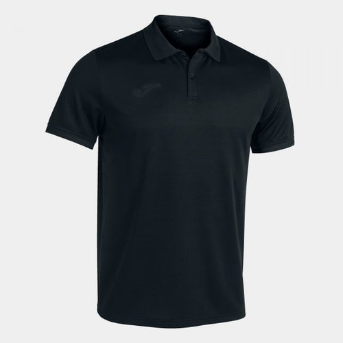 JOMA CHAMPIONSHIP VI SHORT SLEEVE POLO BLACK ANTHRACITE