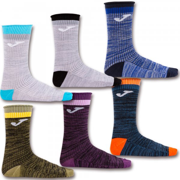 JOMA SOCKS GREY-BLUE-GREY-GREEN-BURGUNDY-BLUE