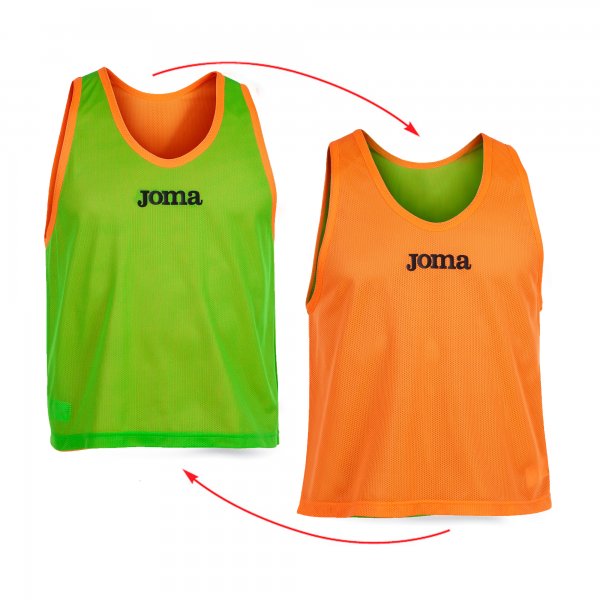 JOMA REVERSIBLE TRAINING BIB F.ORANGE-F.GREEN