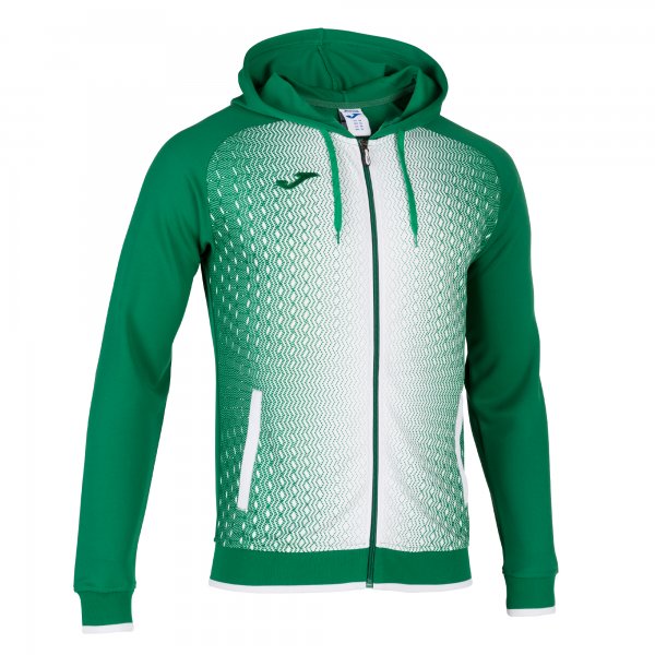 JOMA JACKET HOODED SUPERNOVA GREEN-WHITE