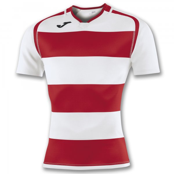 JOMA T-SHIRT PRORUGBY II RED-WHITE S/S