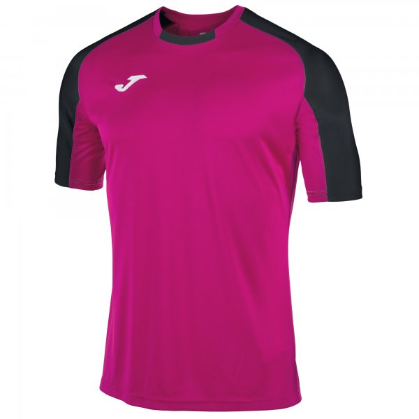 JOMA ROUND COLLAR CONTRASTING COLOUR T-SHIRT WITH RAGLAN SLEEVES PROMOTING EASE OF MOVEMENT. EMBROIDERED LOGO.